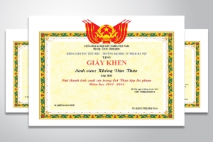 Giấy Khen Học Sinh 