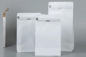 Túi zipper 8 cạnh giấy trắng 