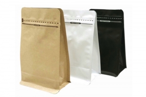 Túi Zipper Giấy Kraft 8 Cạnh Cửa Sổ Thường 