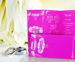 In Thiệp Cưới Giá Rẻ Mẫu 1518 
