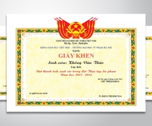 Giấy Khen Học Sinh 