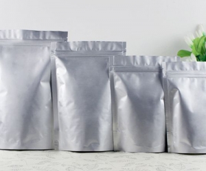 Túi Zipper 2 Mặt Bạc 